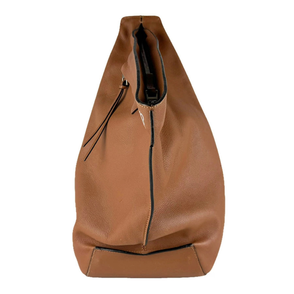 Loewe Anton Sling Body Bag Leather Brown Silver
